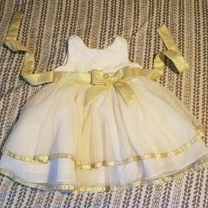 18 month Gold/White Dress